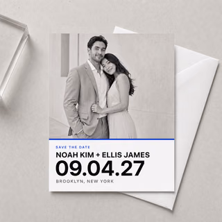 Modern Minimalist save-the-date card design