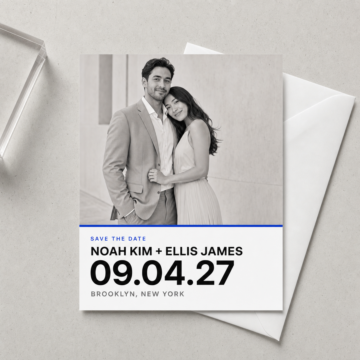 Cover of Modern Minimalist Save the Date