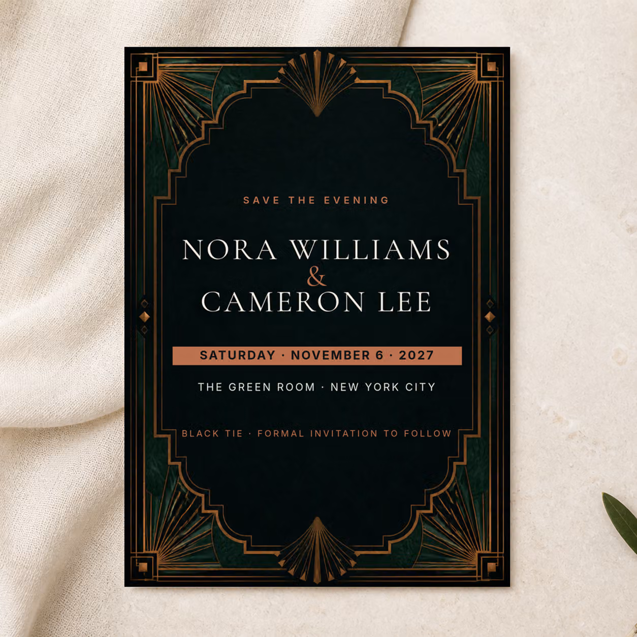 Cover of Emerald Hour Save the Date