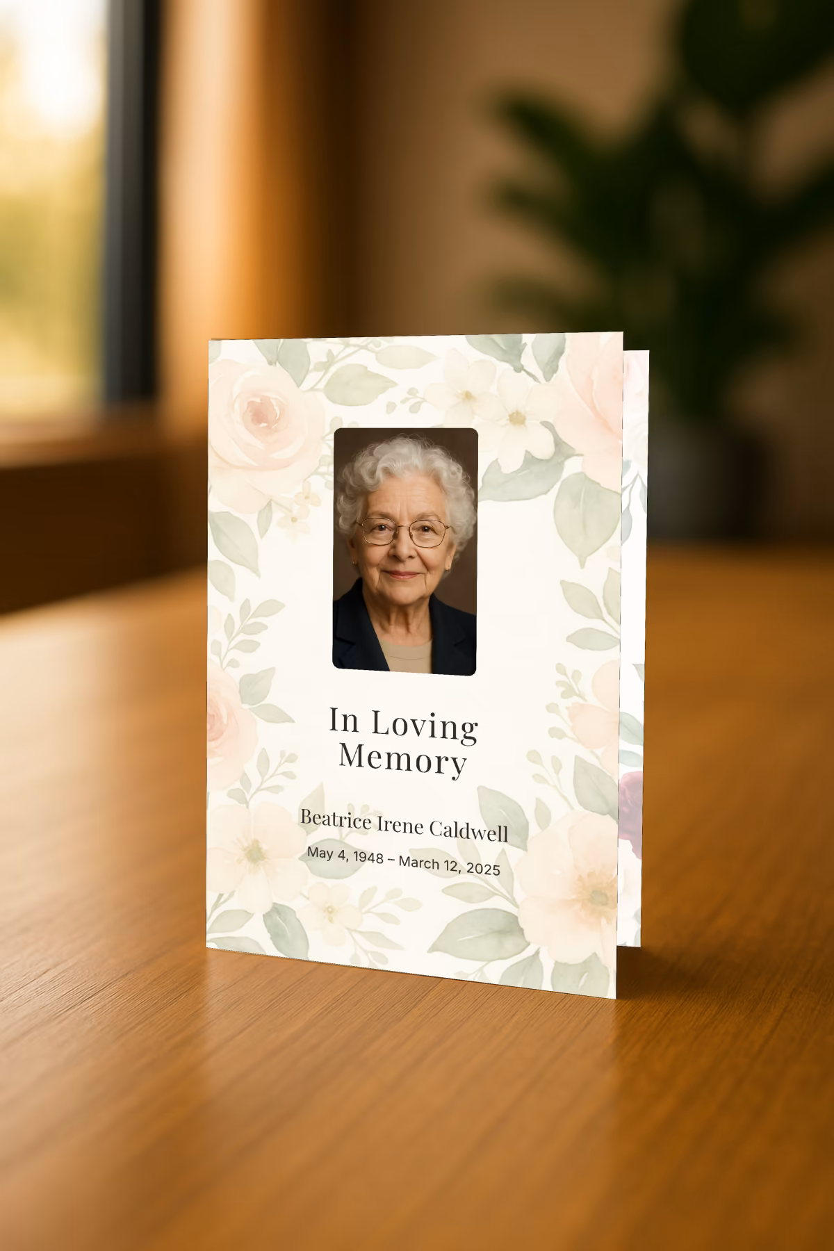 Preview of Elegant Floral Pamphlet