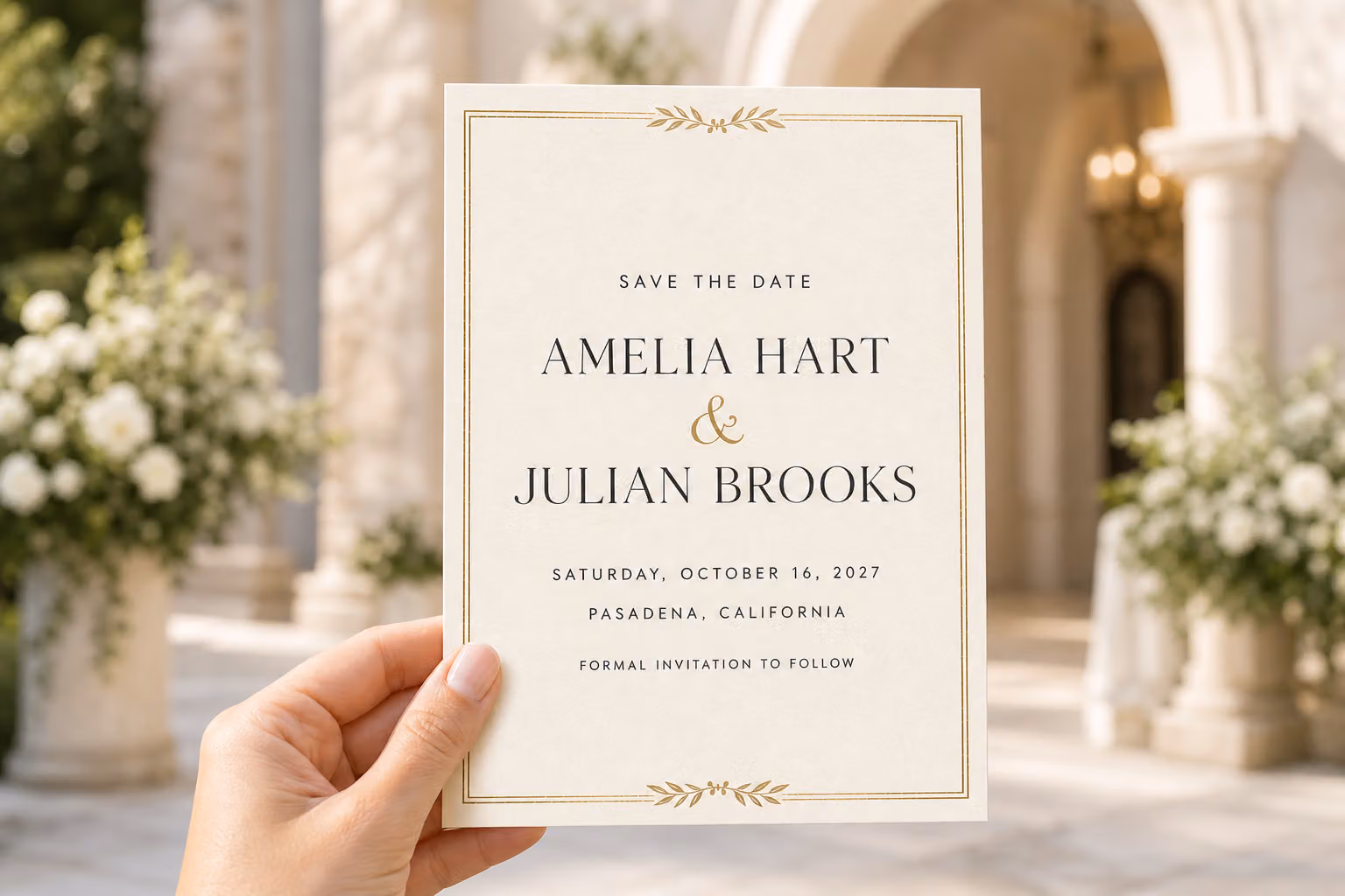 Eternal Vows Save the Date — In Hand