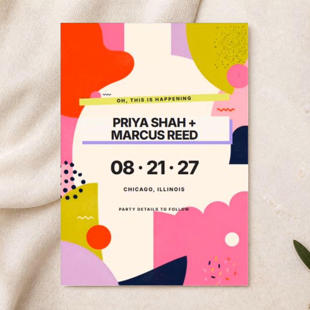 Studio Confetti Save the Date preview