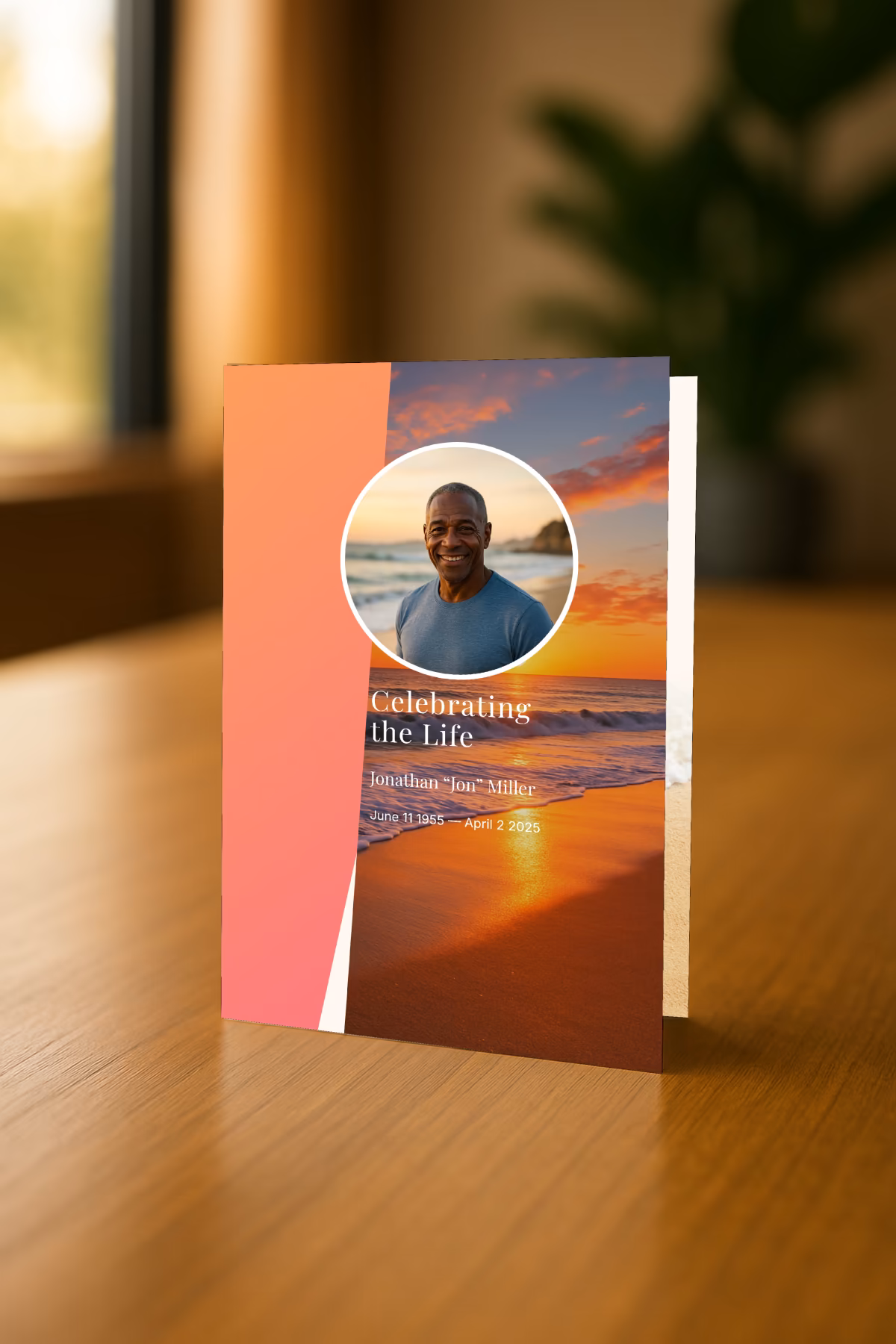 Sunset Beach Memorial Template