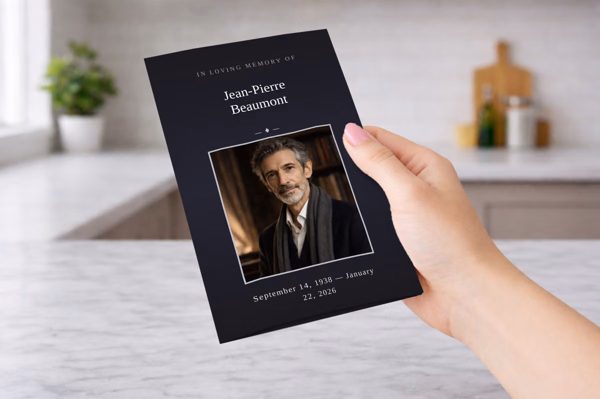 Classic Black Pamphlet — In Hand
