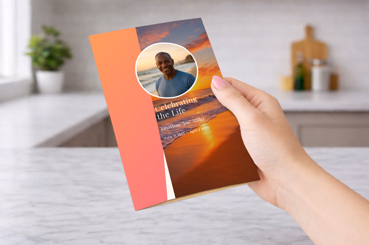 Sunset Beach Pamphlet — In Hand