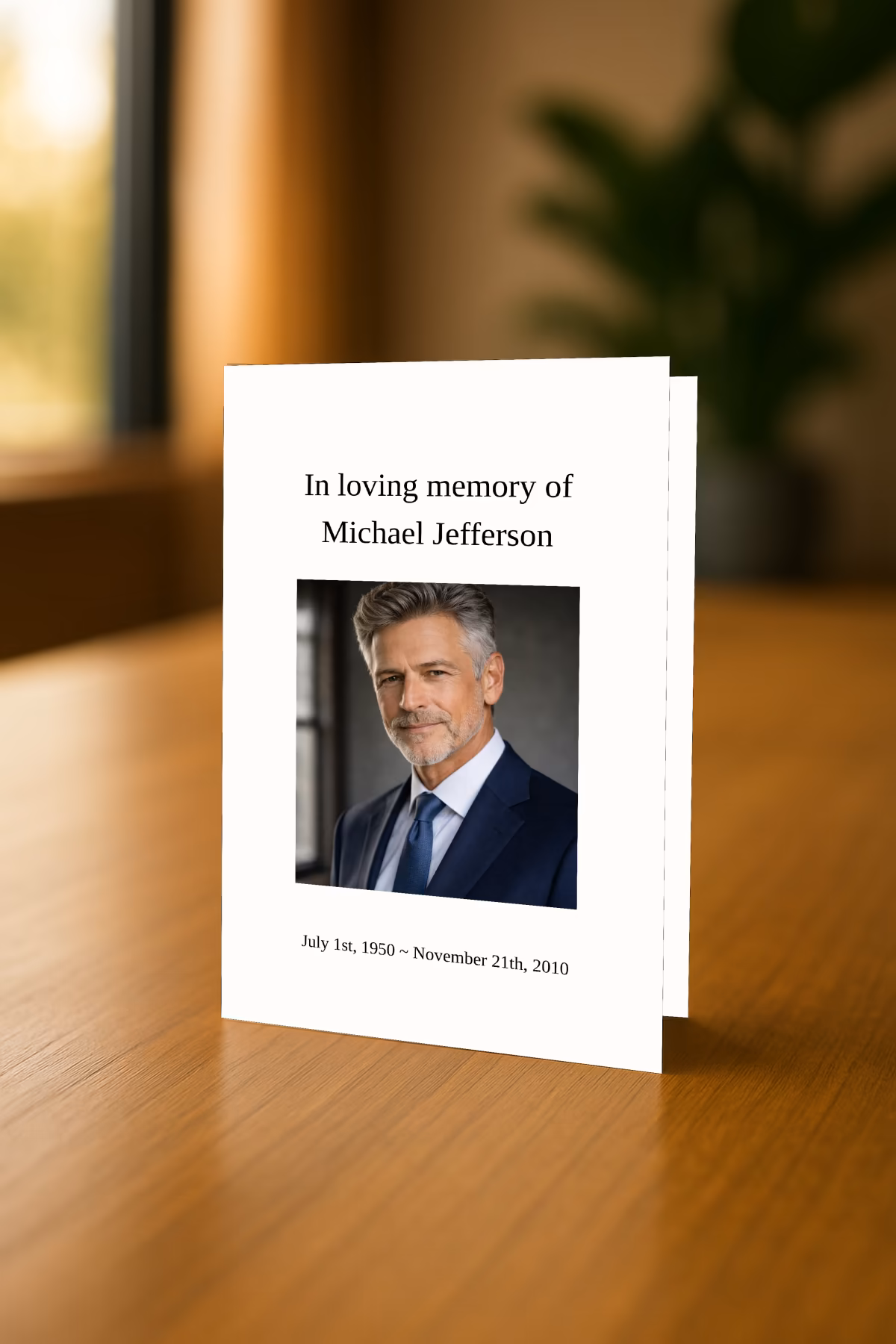 Preview of Classic Memorial Pamphlet